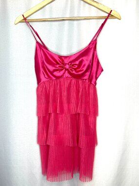 Victoria’s Secret Pink Tiered Box Camisole Size: Small Coquette Fairy Adjustable